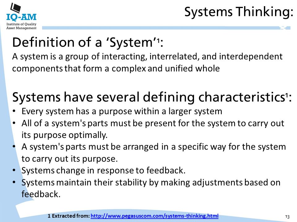 Systems Thinking Perspective
